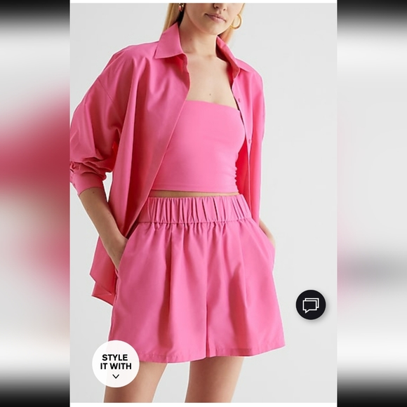 Express Pants - Express super high waisted pleated shorts